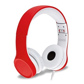 Nenos Kids Headphones Children’s Headphones for Kids Toddler Headphones Limited Volume (Red)
