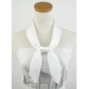 corciova White 35 x 35 Solid Color Square Silk Like