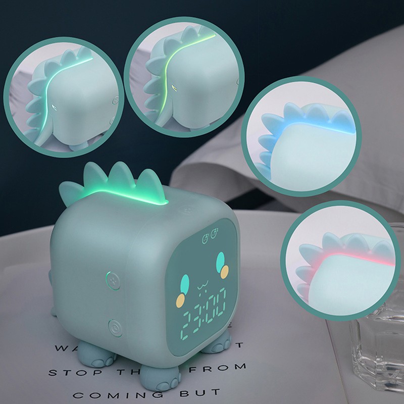 Kids Alarm Clock Cute Dinosaur Digital Alarm Clock for Kids