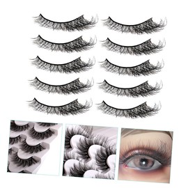 Beavorty 4 Boxes False Lashes Faux Eyelashes Fluffy Natural Look Curly Lashes Women Makeup