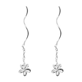 Iszie 925 Sterling Silver Drop Earrings Elegant Flower Dangle Earrings Gifts for Women