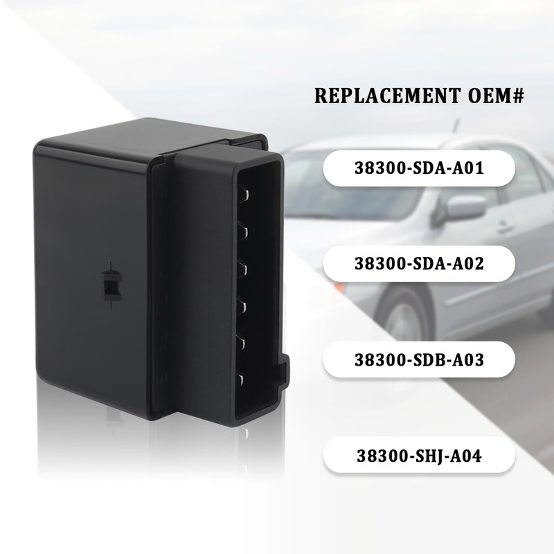 6 Pin LED Flasher Relay,LED Turn Signal Relay Replacement OEM#38300-SDA-A01,38300-SDB-A03,Turn