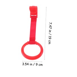 Totority 8pcs Baby Standing Pull Rings for Crib Colorful Hand Rings for Infant Walking Practice Sturdy Support for Standing Training for Nursery Use