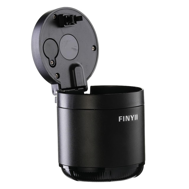FINYII Ashtray with Lid Smell Proof, Smokeless Ashtray for Cup