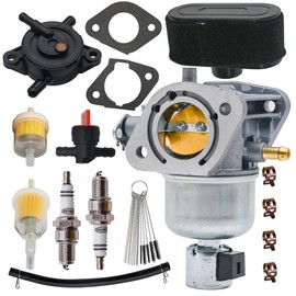 15004-0829 Carburetor Kit Fits for Kawasaki Specific 15004-0829 FR691V FS691V Engine Replace for 15004-0985 Carb With Air Filter，Fuel Pump，Spark Plug etc
