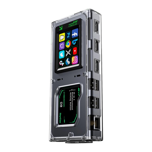 RayCue CyberAxon D3 13-in-1 Multifunctional Stream Control Dock - USB