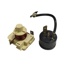 NUHFUFA Replacement Original QD110H QL2-6.0 Refrigerator Starter+Round Protector, Compressor Heavy Duty Starter Protector for Various Kind of Refrigerator/Freezer Accessories