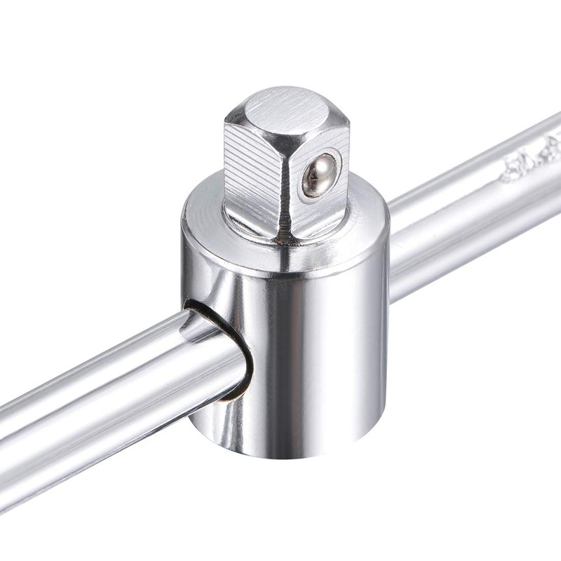 sourcing map 1/4" Drive Sliding Wrench Breaker Bar T-Handle Socket