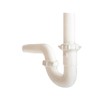 Universal Plastic P-Trap Pipe Kit for Bathroom or Kitchen Sink,