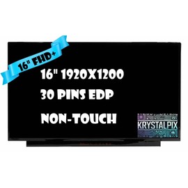 New KrystalPix LCD Display FITS- HP Pavilion N94769-001 16-ag0052wm 9J545UA 16-AG0070WM LCD LED Screen 16" FHD+ IPS Replacement Panel