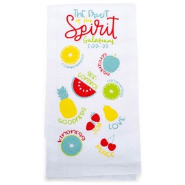 Fruit of the Spirit Colorful 18 x 22 Cotton Decorative Tea Hand Towel Flour Sack