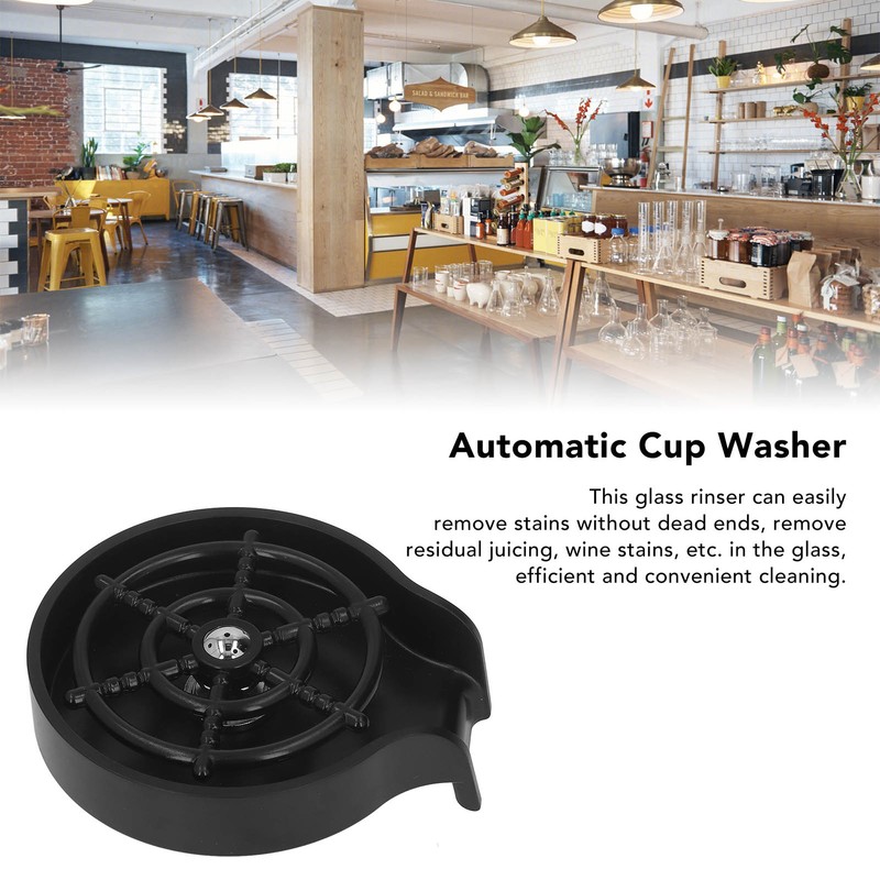 High Pressure Automatic Glass Rinser Bar Sink Cup Washer Kitchen