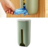 Plastic Bag Holder and Dispenser, Visible Bottom Opening, Stainless Steel,