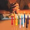 Mega Candles 40 pcs Unscented Assorted Colors Exquisite Mini Taper