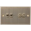 Knightsbridge CSTOG4AB 10AX 4G 2 Way Toggle Switch - Square