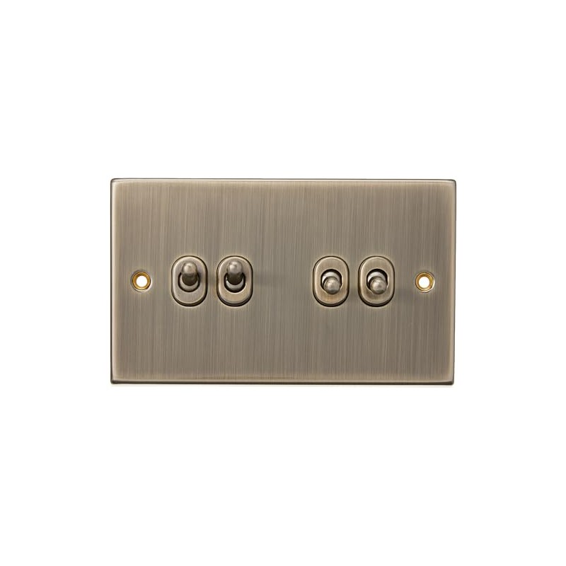 Knightsbridge CSTOG4AB 10AX 4G 2 Way Toggle Switch - Square