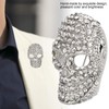 Pssopp Broche de Calavera con Diamantes de Imitación, 2 Broches