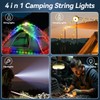 LEDLAY 33FT Camping String Lights, Rechargeable String Lights with 8