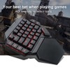 Onehanded Keyboard RGB Blacklight Mechanical Keyboard With Macro Definition Function