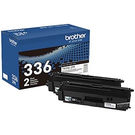 Brother Genuine High-Yield Black Toner Cartridge Twin Pack TN336 2PK