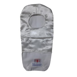 Universal Colostomy Bag Cover. White Satin Lined with Cotton Fabric. for 4cm-6cm Diameter Open Cut. Fits Any Type of Stoma Bag with Open or Closed Edges, Adjustable fastenings for a Diameter Cut.