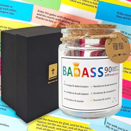 Bible Verse Jar, Christian Gifts for Women and Men Inspirational Bible 90-Day Bible Study Prayer Jar, Thoughtful Gifts for Graduation, Christmas, or Spiritual Encouragement-02