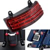 NATGIC Motorcycle Tail Light Tri Bar Tail Light L-E-D Brake