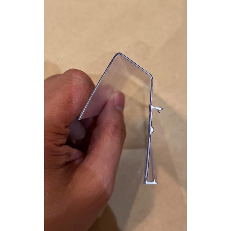 30pcs Angled 6" Electronic Label Holders with Built-in Rail