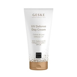 GESKE UV Defense Day Cream SPF 20 Q10 Face Cream with Collagen Anti-Wrinkle Cream Moisturising Skin Cream Vegan Formula Cruelty Free Complements GESKE SmartAppGuided™ Devices