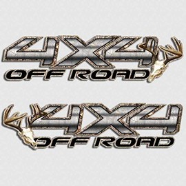 Tundra 4x4 Camouflage Truck Deer Skull Archery Hunting Decal Tacoma Sticker