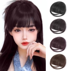 Fuyunohi Bangs Wig, Extension, Bangs, Hair Extension, Fluffy, Point Wig, Cute, Energetic, Hairpiece, Partial Wig, Point Wig, Small Face, One-Touch Dresses, Everyday Use, Supernatural, Cartoon, Side