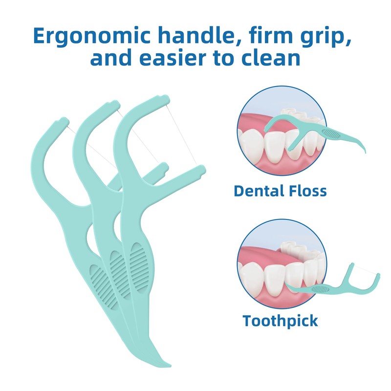 Professional Clean Flossers Extra Strong Flosser Pick, Fresh Mint, 150