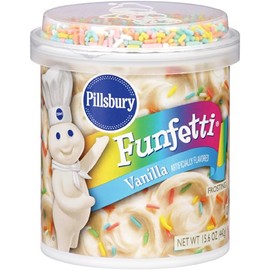 Pillsbury Vanilla Funfetti Frosting Mix 15.6 oz (Pack of 8)
