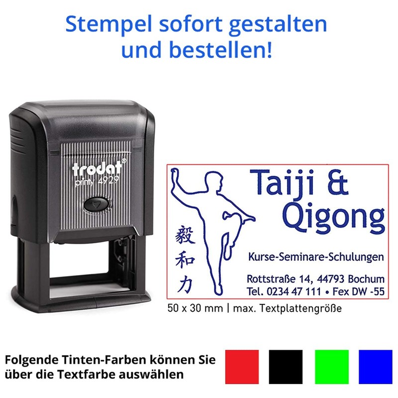 Trodat Printy 4929 Stamp 50 x 30 mm for 8