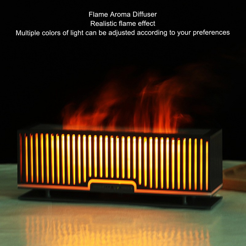 200ml Flame Aromatherapy Diffuser Humidifier Fine Mist Efficient Create Warm