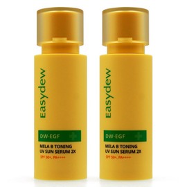 EasyDew EZDew Mela-B Toning UV Sun Serum 2X SPF50+ PA++++, 2 pieces, 40ml / 이지듀 멜라 비 토닝 유브이 선 세럼 투엑스 SPF50+ PA++++, 2개, 40ml