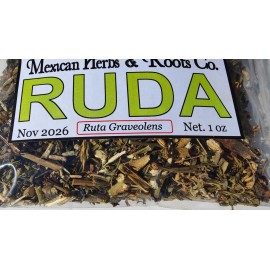 Mexican Herbs Ruda Hierba/Te, Rue Herb, Natural organic ruta graveolens 1oz Hierbas Mexicanas