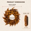 24Inch Artificial Fall Wreath for Front Door Decor Money Leaf