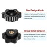 QUARKZMAN Set of 4 Star Handles M4 Internal Thread 25
