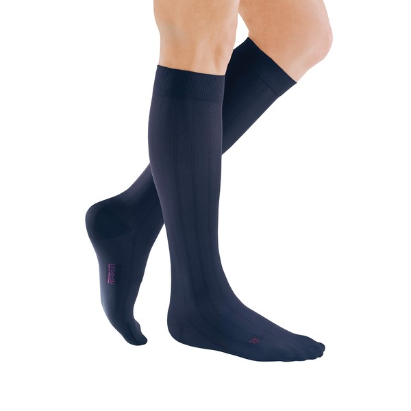 medi mediven for men - compression stockings for men | knee socks | CCL1 | navy | size VII | normal | made from high-tech fibres | with Clima Comfort & Clima Fresh
