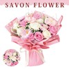 Soap Flower Bouquet Pink Soap Flower Bouquet Birthday Gift Soap