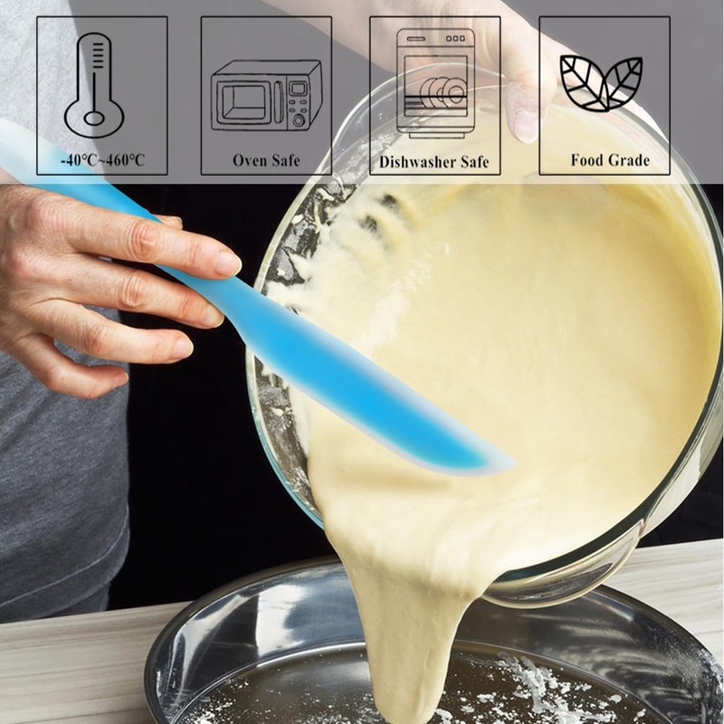 Nonstick Silicone Knife Shaped Flexible Kitchen Spatula Scraper Turner,Kitchen Cooking