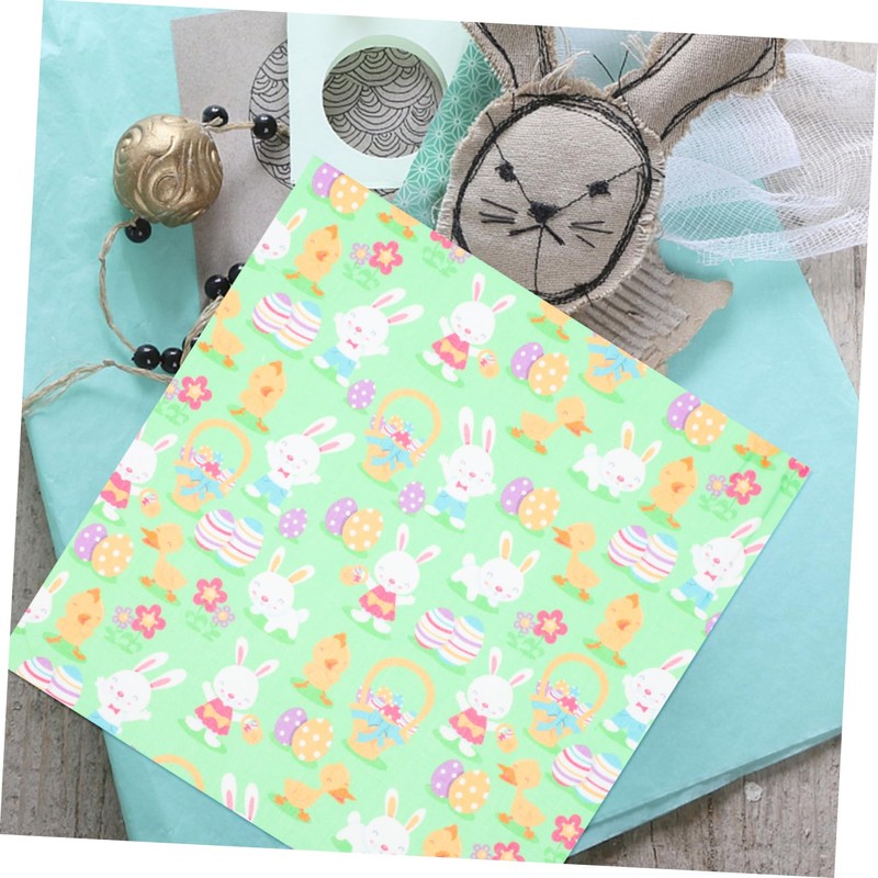 IWOWHERO Easter Style DIY Patchwork Sheets 10pcs Easter Egg Decor