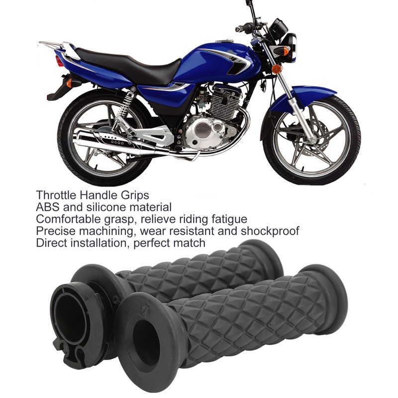 1 Pair 22mm Throttle Handle Grips Universal Comfortable Grasp Fit