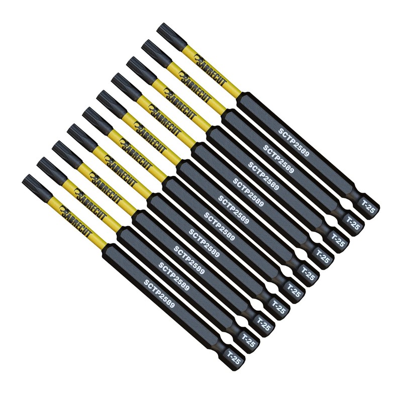 10 x SabreCut SCTP2589_10 89mm T25 TX25 Torx Tamper Proof