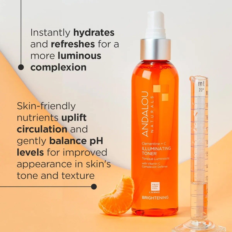 Andalou Naturals, El Tónico Facial Toner Ayuda A Hidratar El