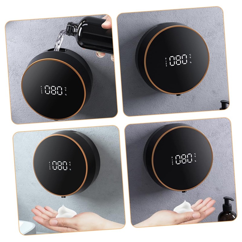 Ciieeo Electric Wall Mounted Automatic Soap Dispenser Adjustable Level Touchless