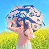 American Panda Folding Umbrella, One-touch Automatic Open/Close, Carabiner Handle, Diameter