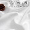 Chyhomenyc 2 Panels White Curtains 24 Inch Length Tier Curtains,