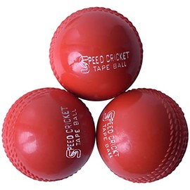 ADS Sports Wind Cricket Ball for Training & Coaching & Practice 3 Balls (Red)